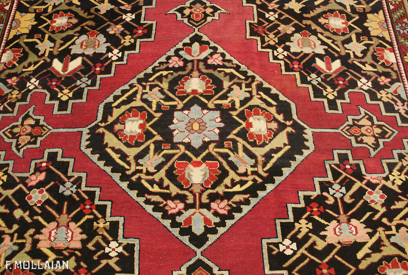 Antique Caucasian Karabakh (Qarabag) Gallery Carpet n°:16685380